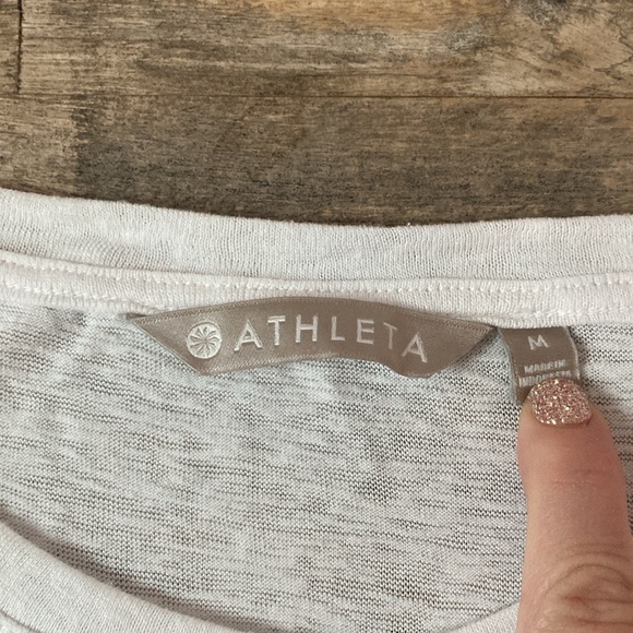 Athleta white cotton top, Medium - Picture 3 of 4